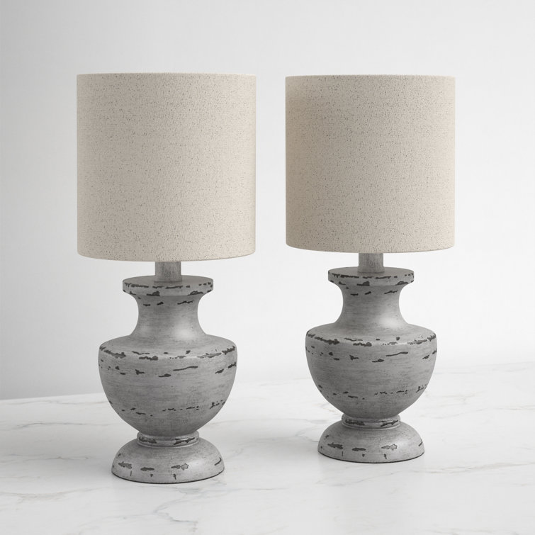 Gray table deals lamp set